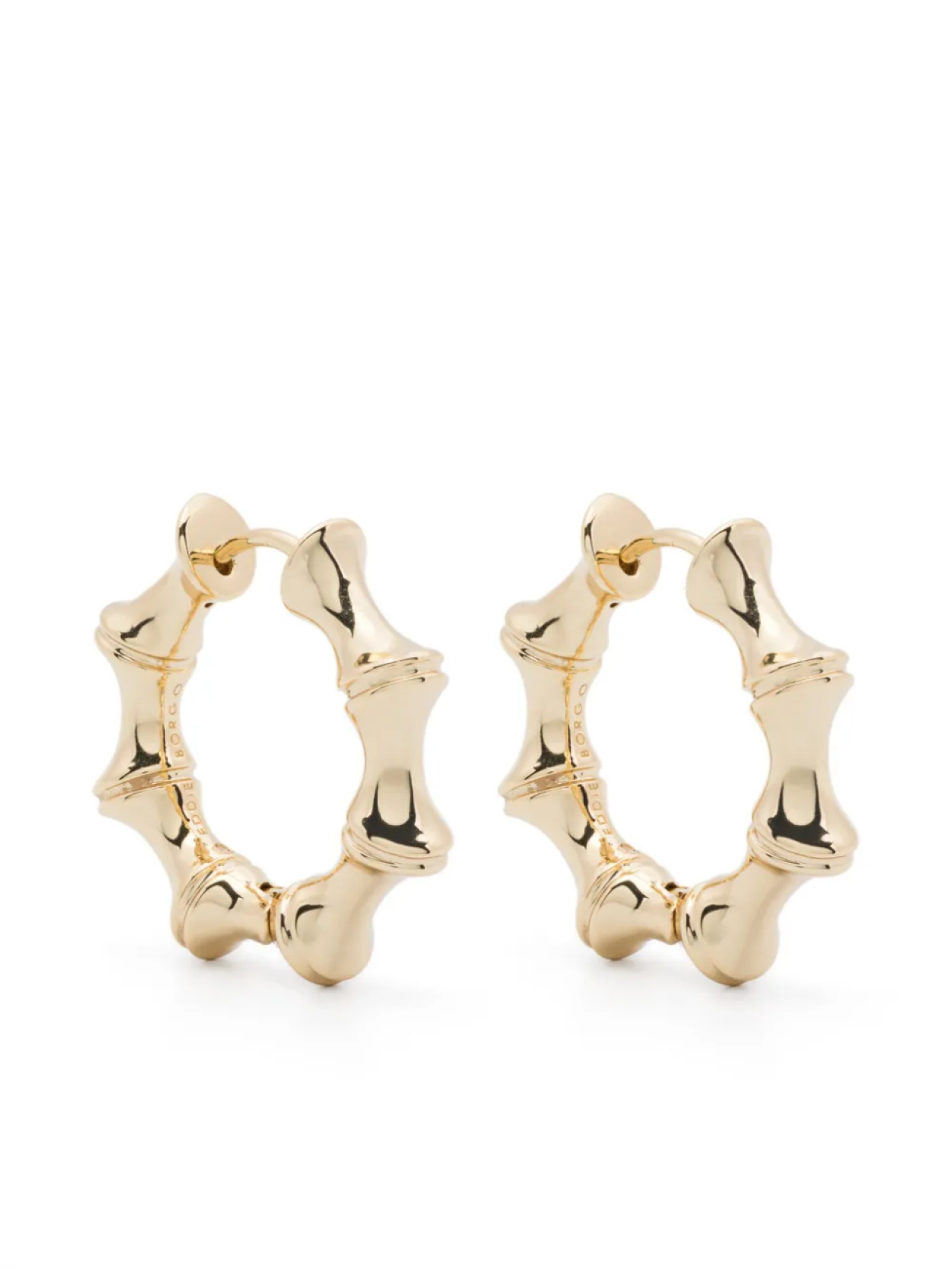 

СЕРЬГИ-КОЛЬЦА ИЗ БАМБУ Eddie Borgo, золотой
