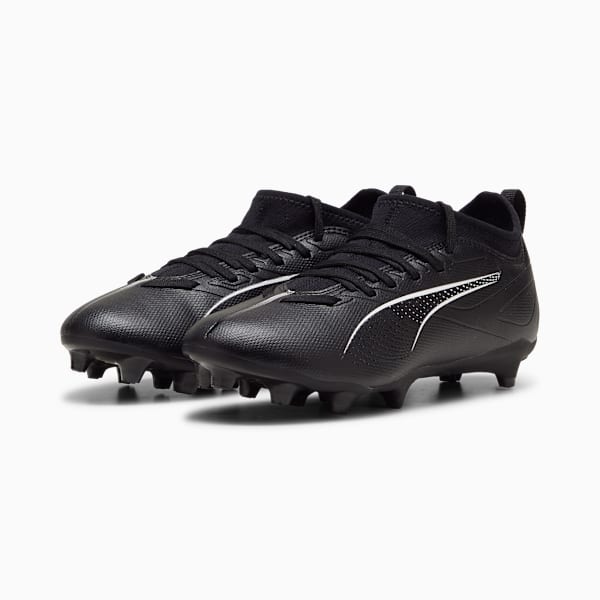 Детские футбольные бутсы для игры на твердом/искусственном грунте Ultra 5 Match Puma, черный — фото 4