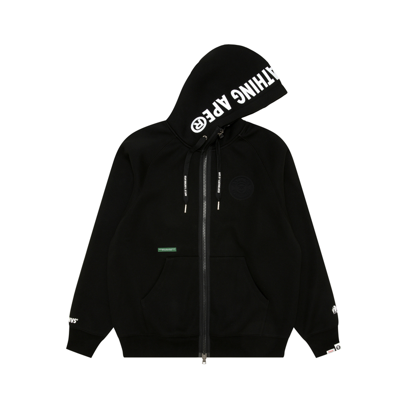 

Aape Толстовка с молнией A Bathing APE® Moonface Logo, Black BKX