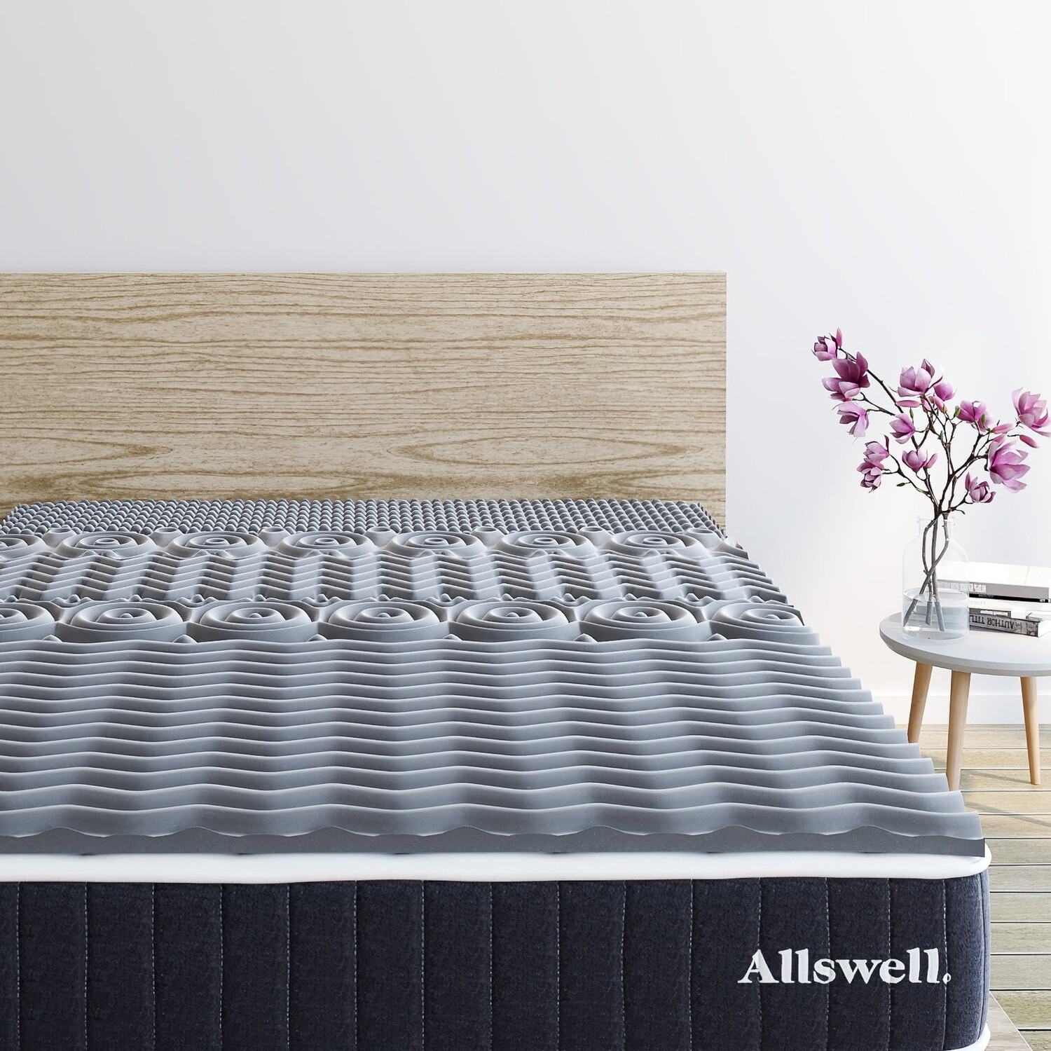 

Наматрасник с эффектом памяти Allswell Queen, серый