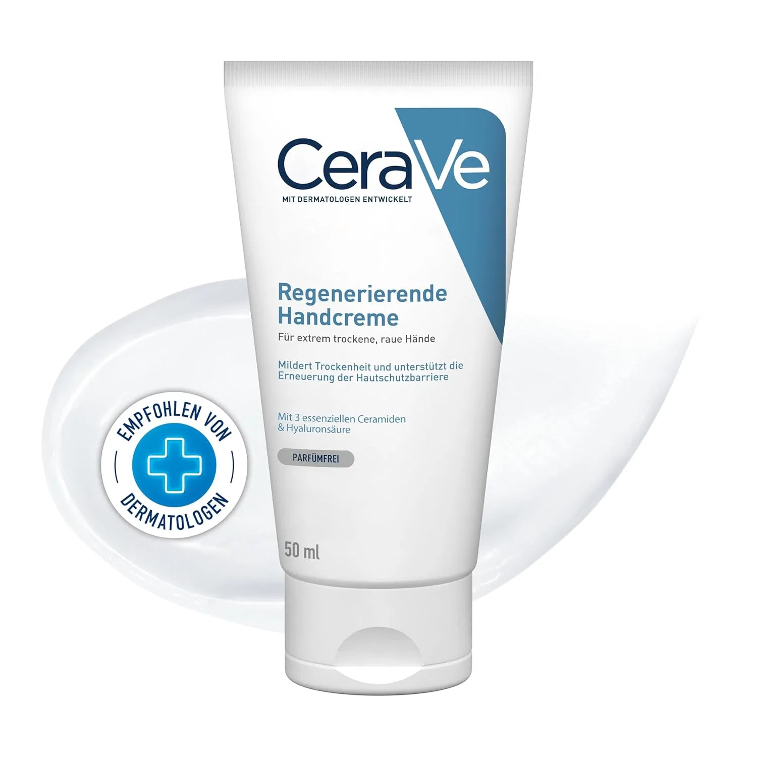 Восстанавливающий крем для рук CeraVe с гиалуроновой кислотой, 50 мл Cerave, Transparent