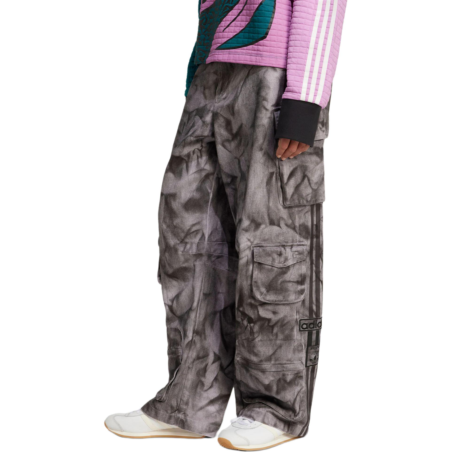 Adidas Camouflage Print Cargo Trousers Adidas Originals, Shadow Trail Gray — фото 3