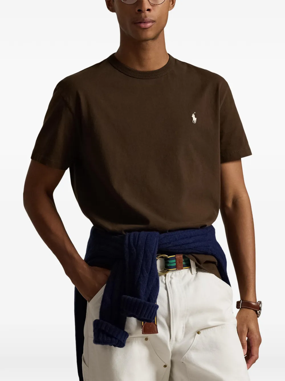 Футболка с короткими рукавами Polo Ralph Lauren, коричневый — фото 3