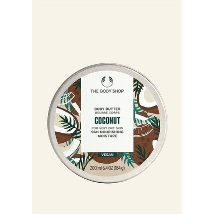 

Питательное увлажняющее масло для тела с кокосом, веганское, 200 мл, The Body Shop