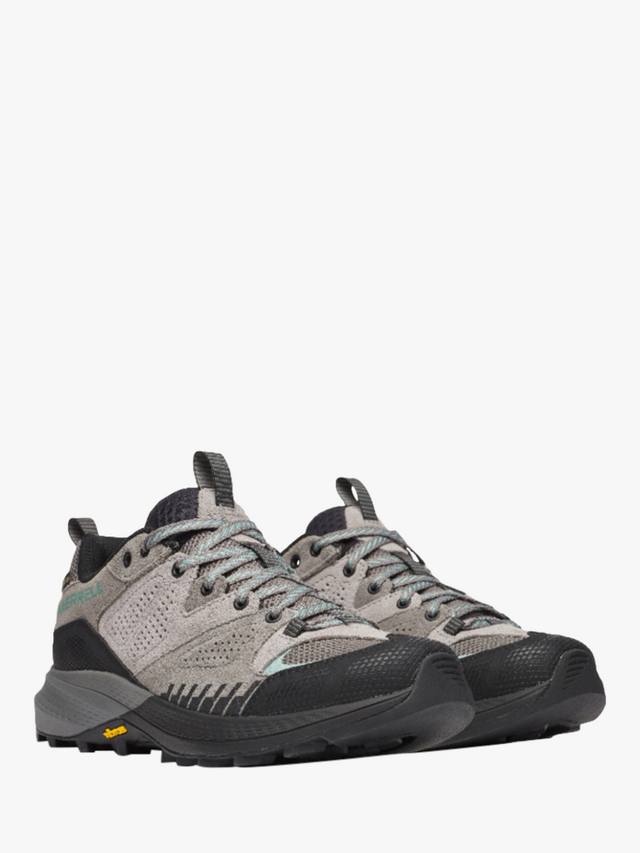 Женские походные ботинки Merrell capra 2 gtx из кожи и ткани, серо-черный — фото 4