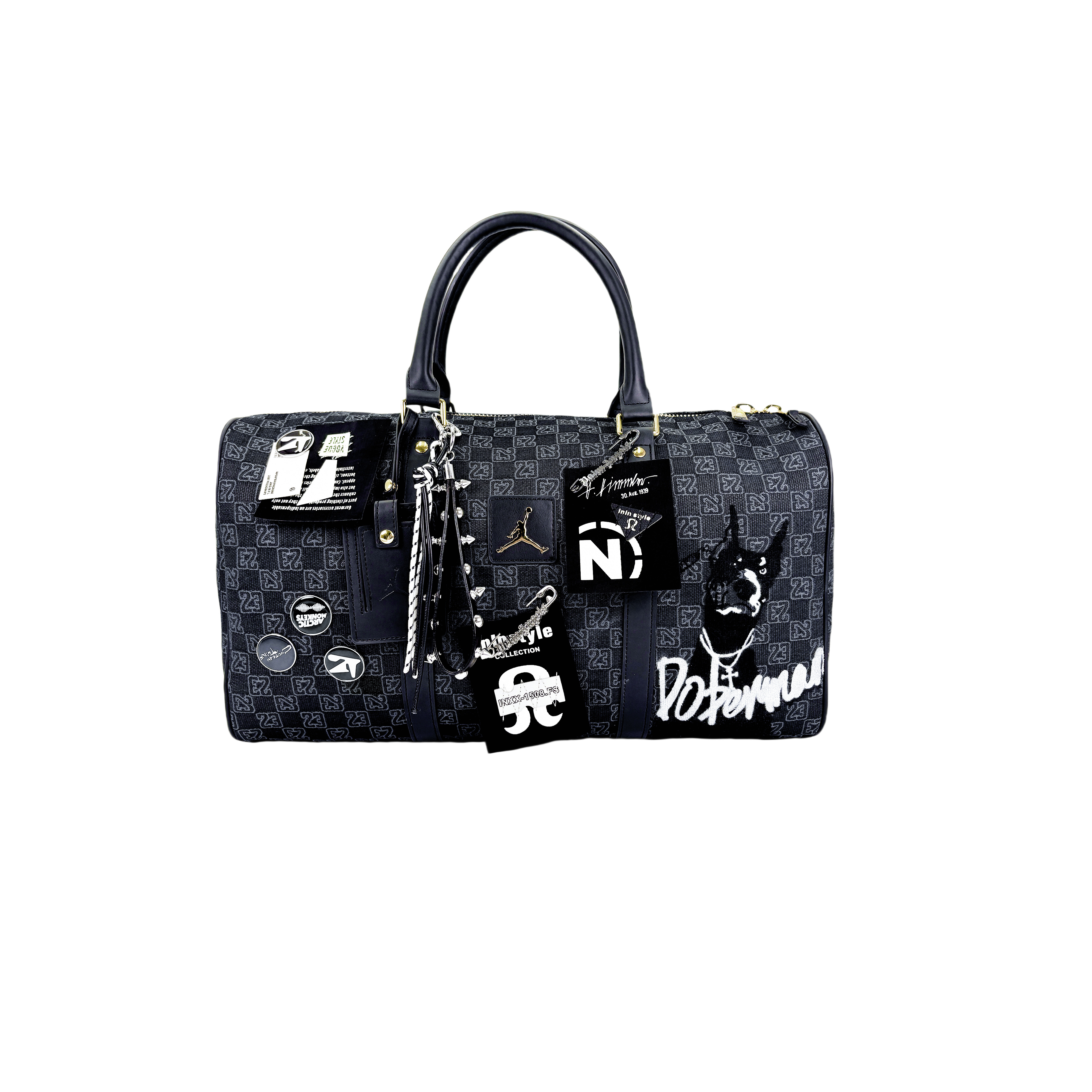 

Jordan Полиэстеровая наплечная сумка Regular Unisex черная, Black