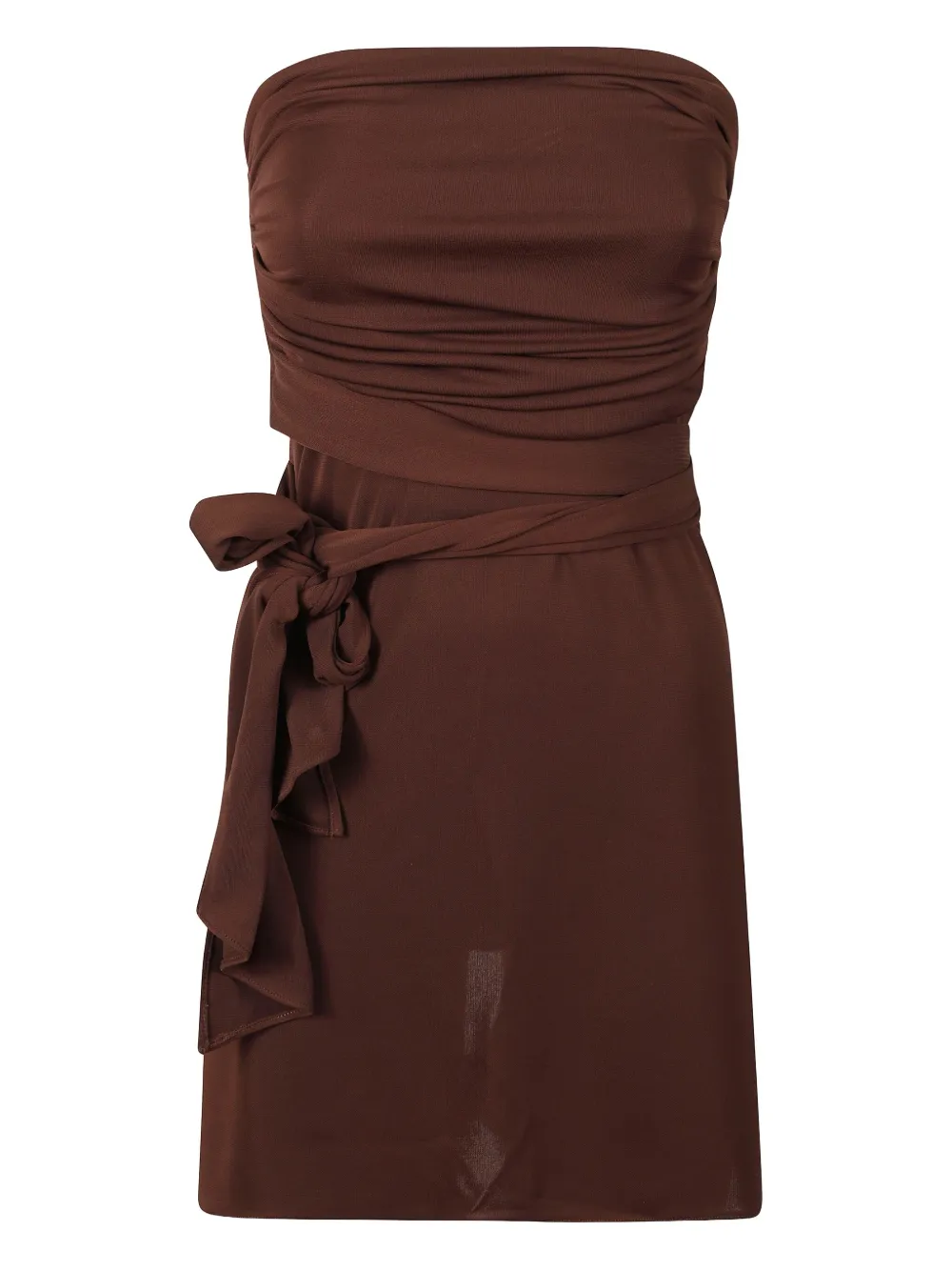 

Топ с драпировкой и завязками The New Arrivals Ilkyaz Ozel, коричневый