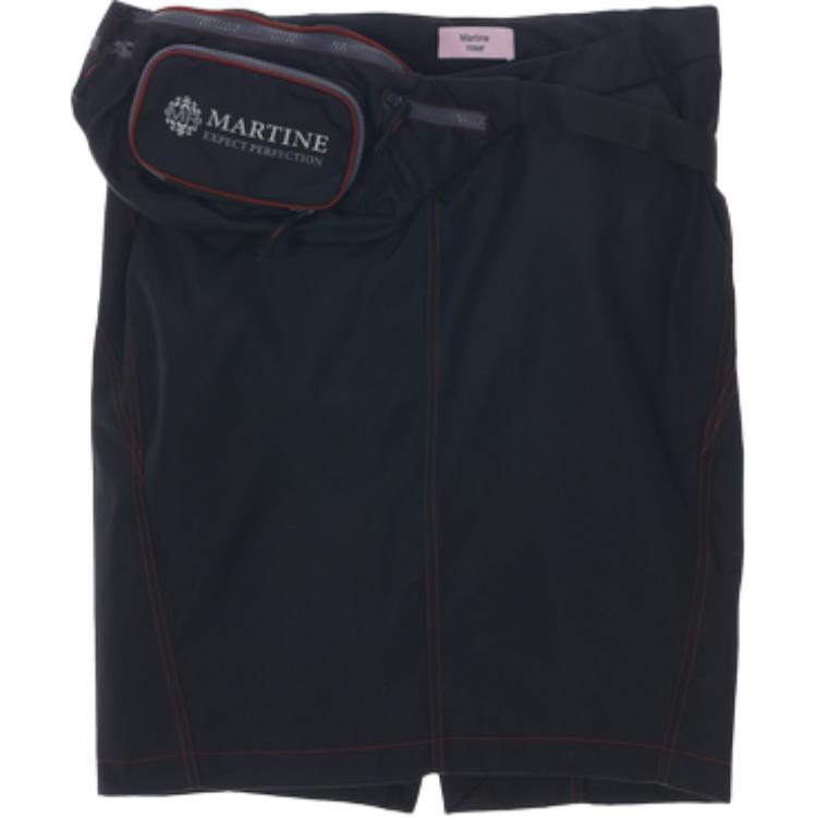 

Юбка с бампером и декоративной строчкой Martine Rose, черный