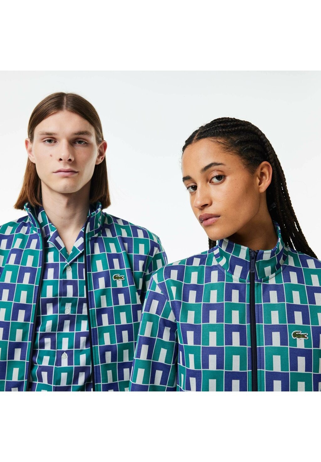 

Толстовка на молнии Lacoste, белый