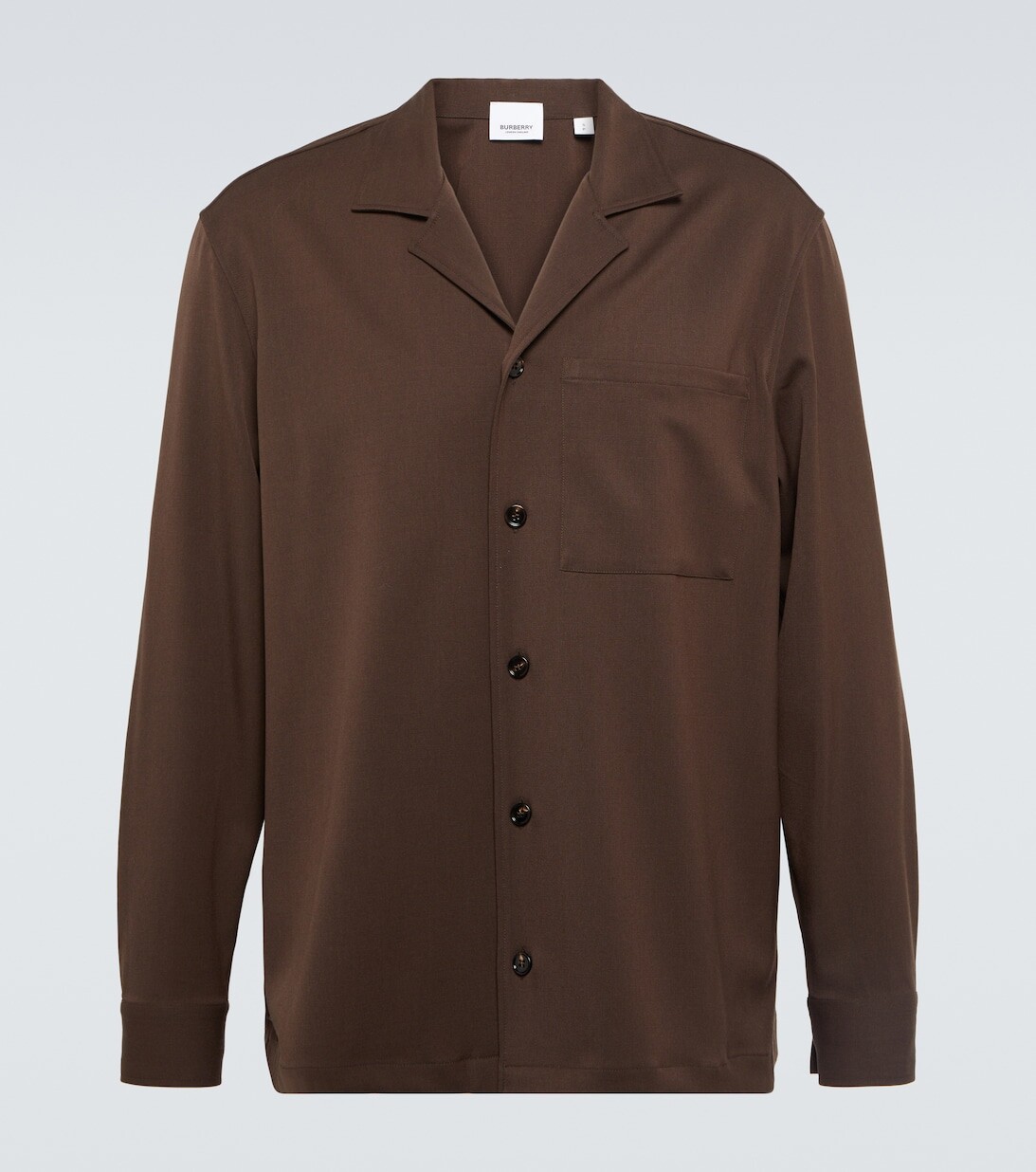 

Шерстяная рубашка Burberry, зеленый