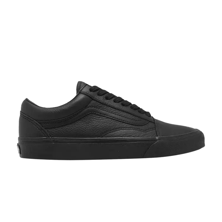 

Кроссовки Vans Old Skool Leather 'Triple Black', черный