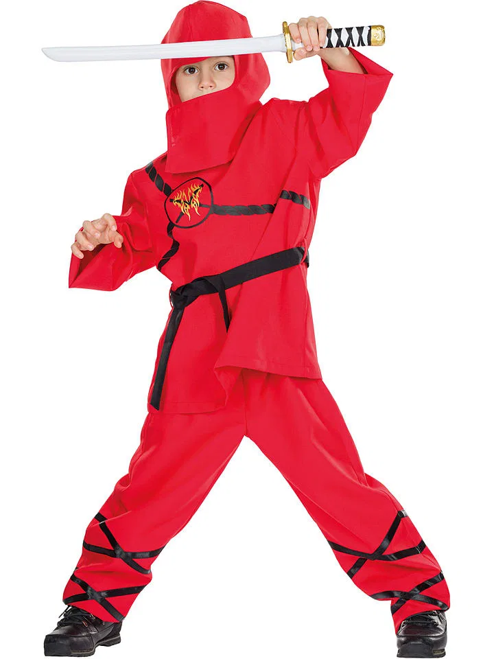 Костюм Ninja, Party x People, красный