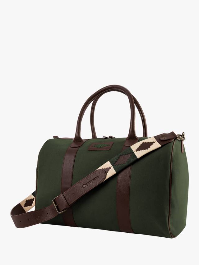 

Сумка из кожи и холста varon Pampeano, цвет Green/Black