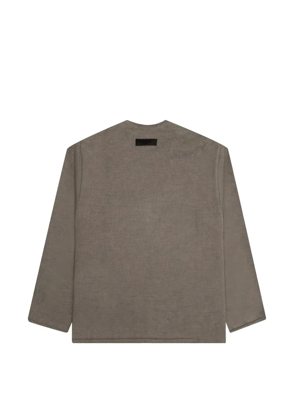 Свитер с необработанными краями и буквами "e" Fear Of God Essentials Kids, коричневый — фото 2