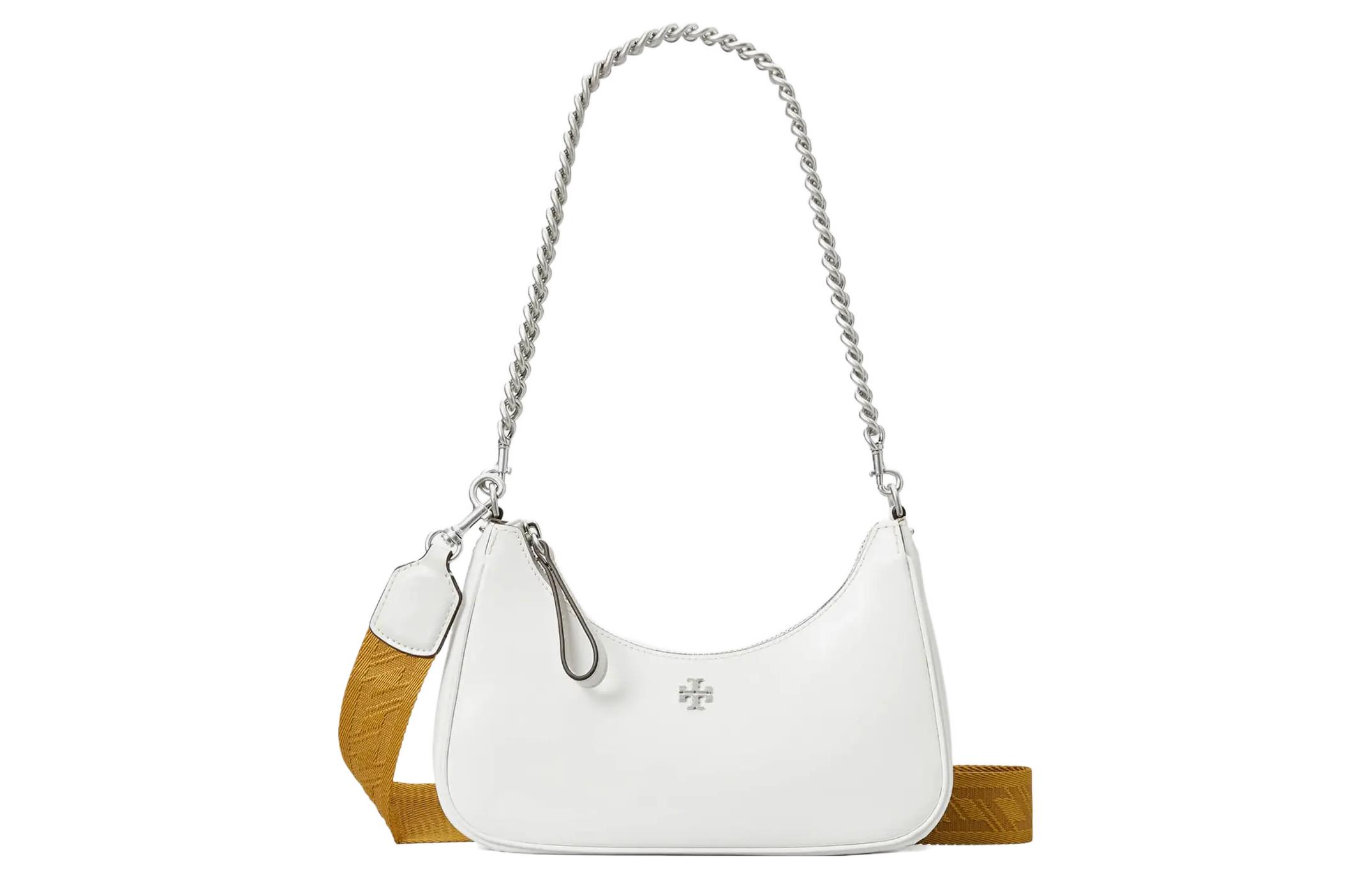 

TORY BURCH Сумка MERCER Leather Crescent, сумка через плечо, женская, белая