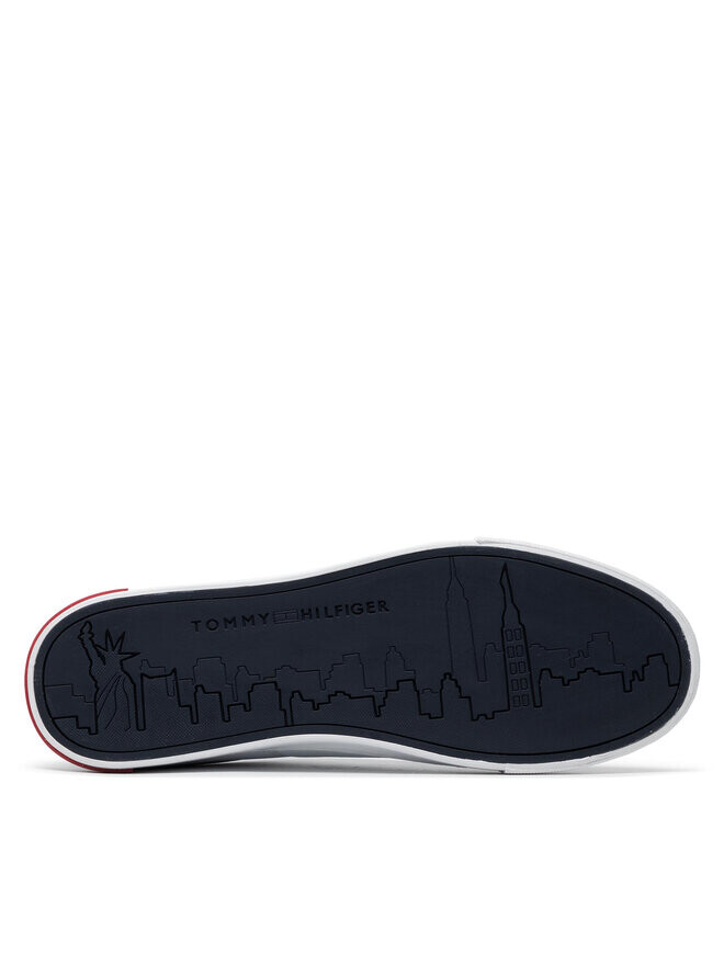 Кроссовки Tommy Hilfiger Essential Leather Detail Vulc FM0FM04047, белый — фото 4