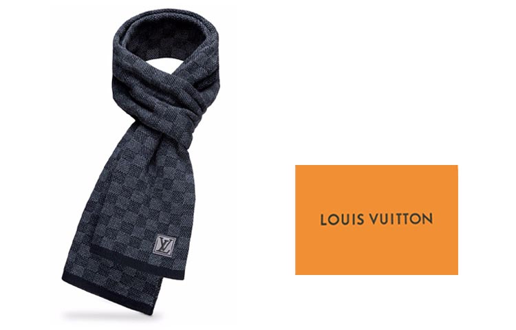 

LOUIS VUITTON Шерстяной вязаный шарф, Box
