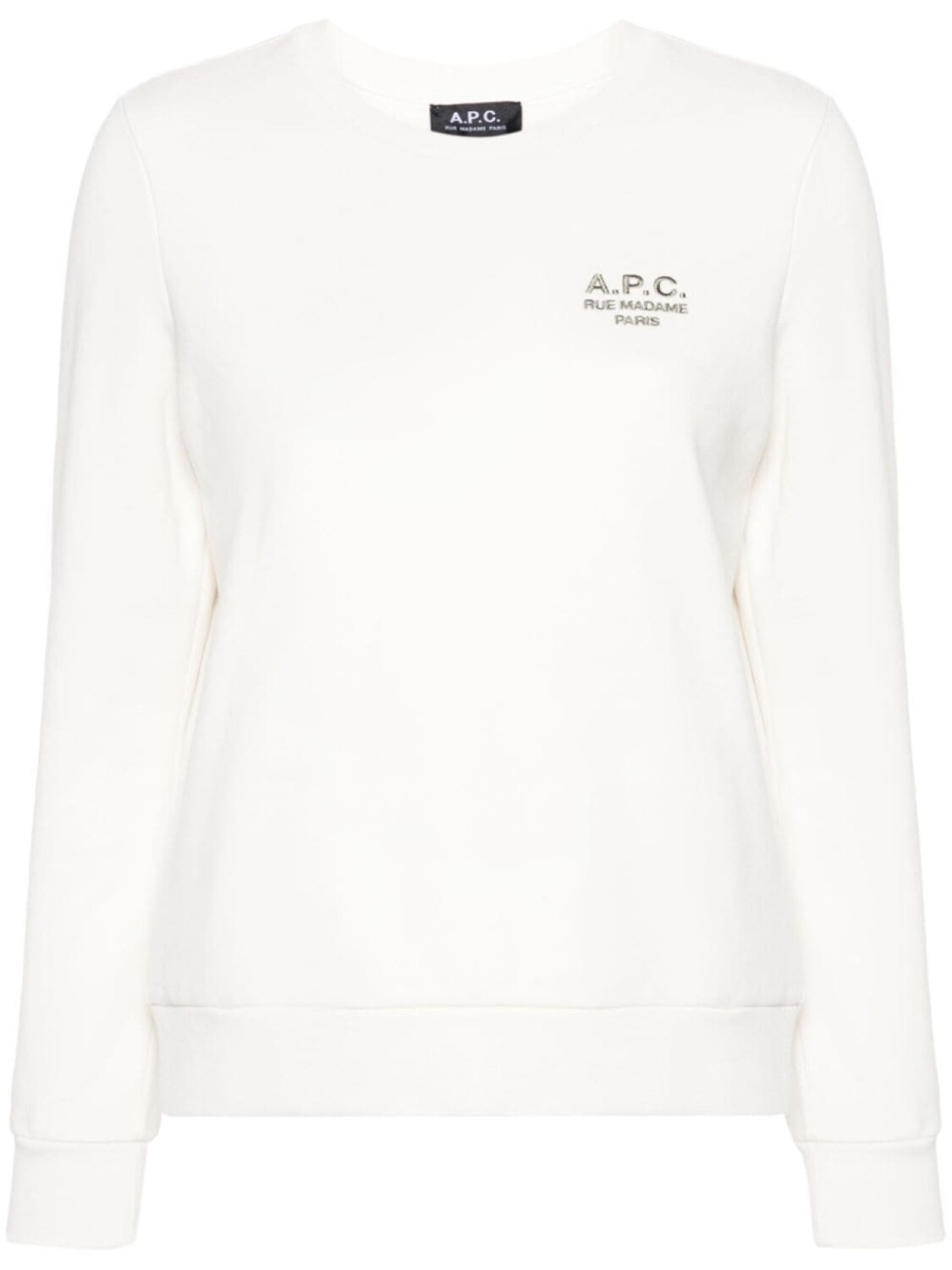 

A.P.C. толстовка Craie с вышитым логотипом, белый