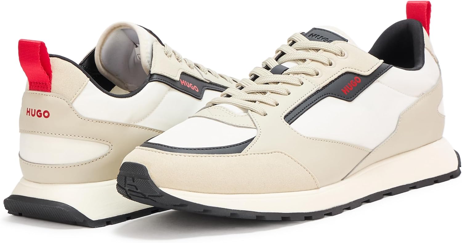 Мужские кроссовки для бега Hugo Mens Icelin из нейлона, Tan Dunes — фото 3