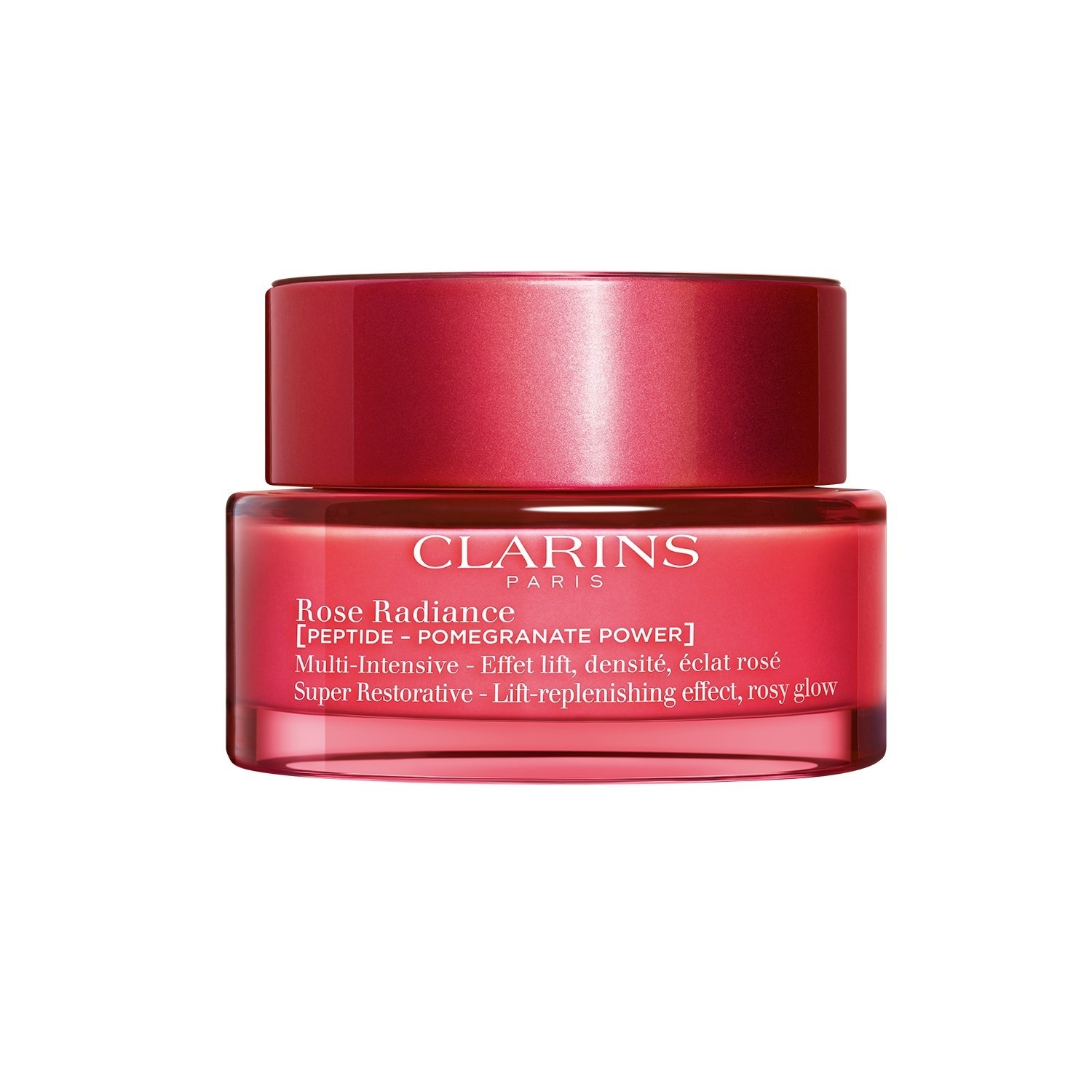 

Крем для лица multi-intensive 50+ rose radiance [peptide - pomegranate power] Clarins, объем 50 мл