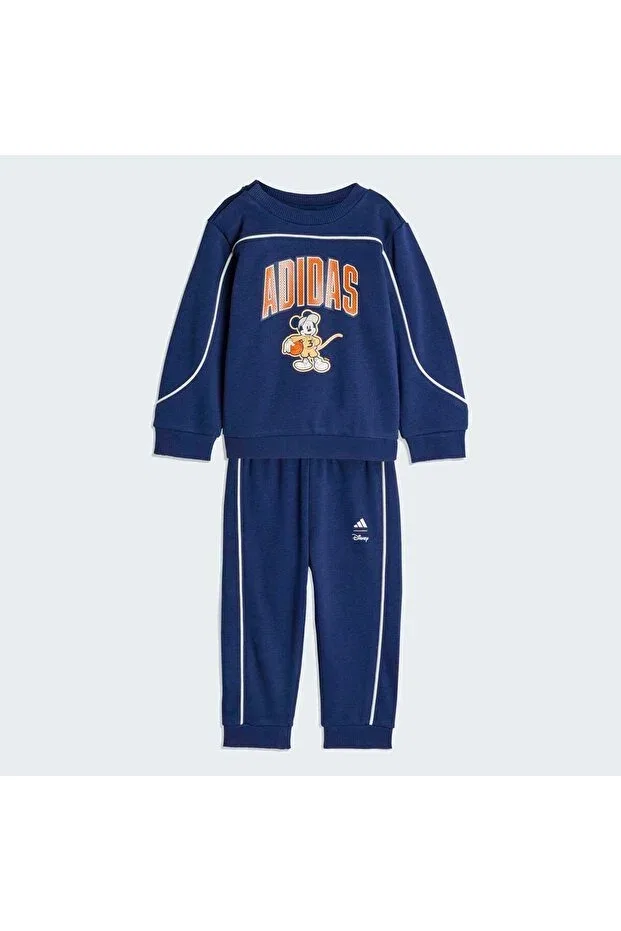 Детский спортивный комплект для мальчиков с принтом Mickey Mouse Adidas, Navy Blue — фото 2