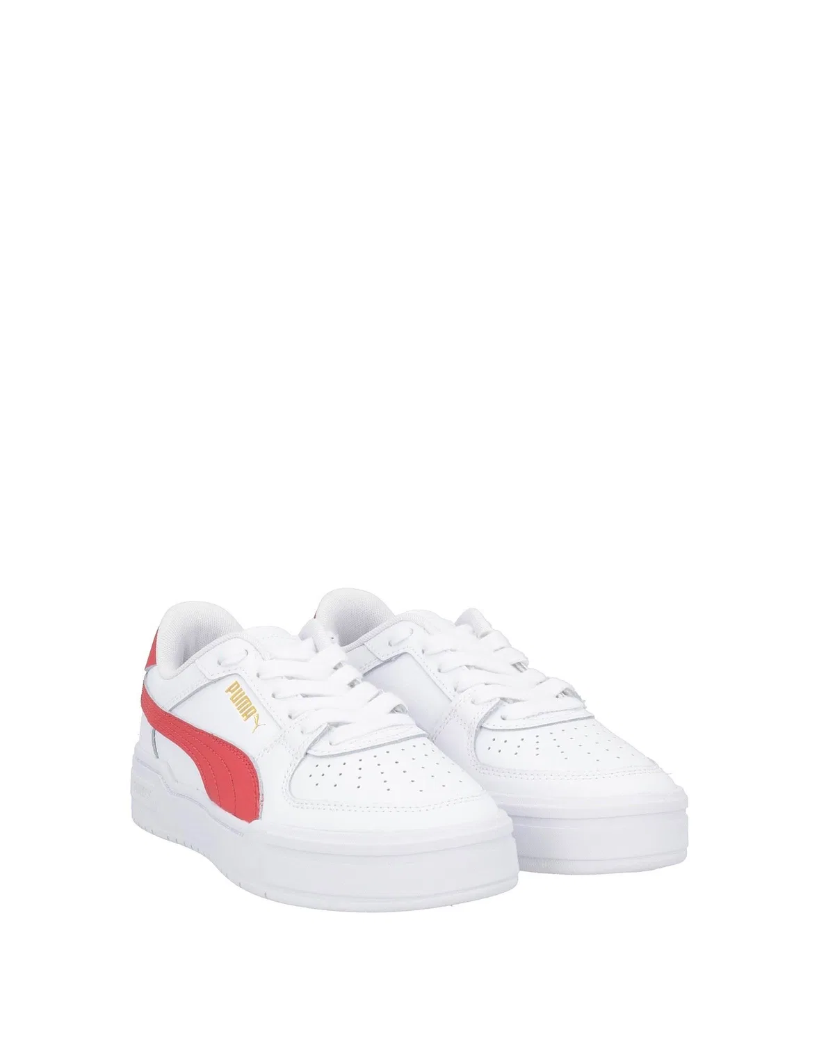Детские кроссовки для девочек кожаные Ca Pro Classic Jr Puma, белый — фото 2
