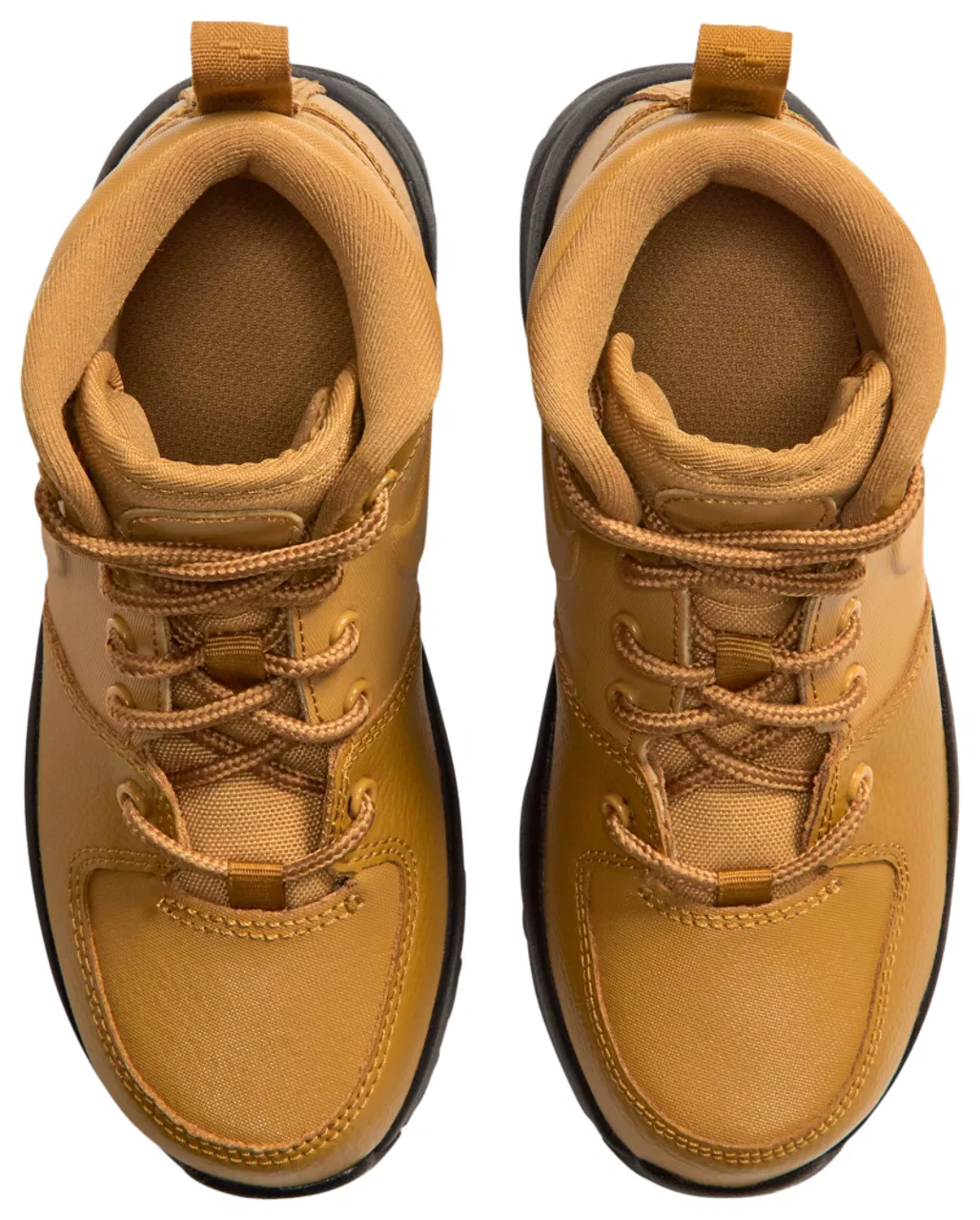 Детские ботинки для мальчиков с кожаным верхом Nike Manoa 17, Tan/Black — фото 4