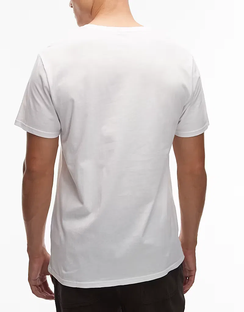 Футболка домашняя 3 шт Lacoste, черный/серый/белый — фото 4