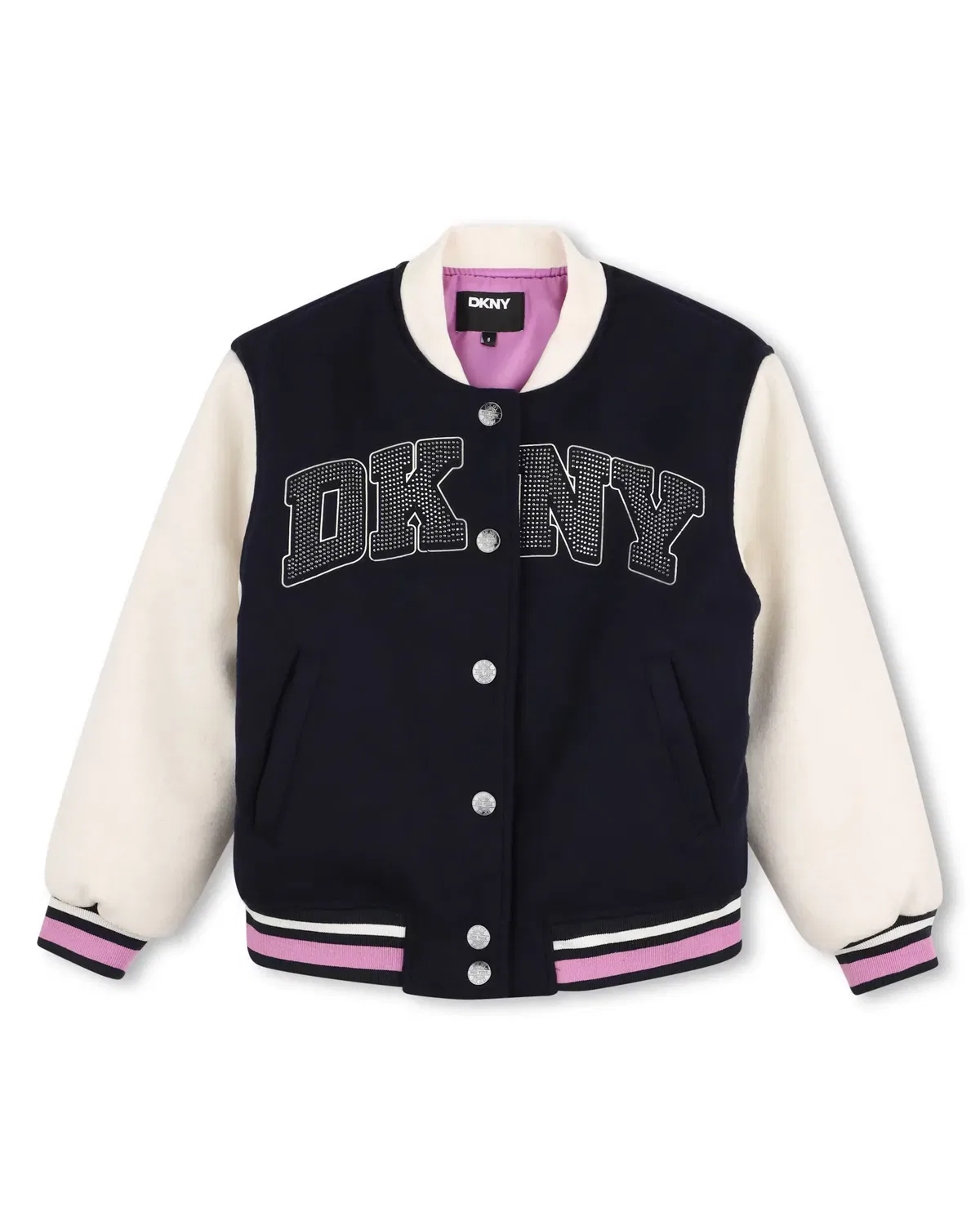 Детская куртка для девочек с принтом DKNY, Azul Marino