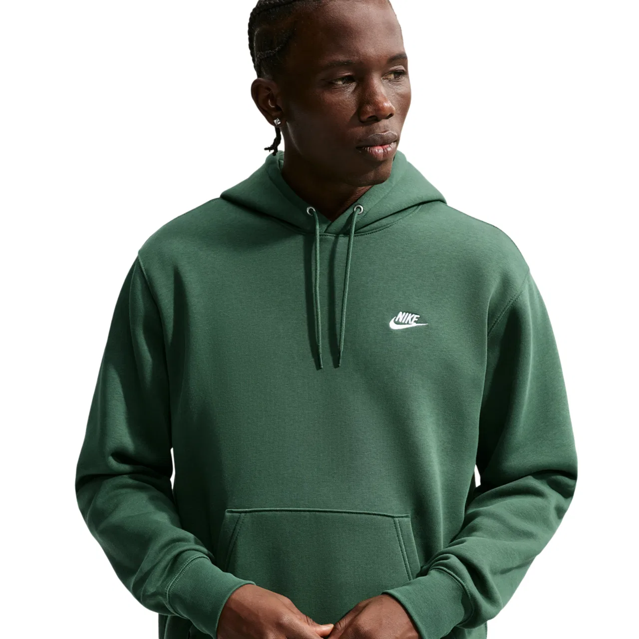 Мужской худи свободного кроя Nike Club Pullover, Nike, Fir Fir White
