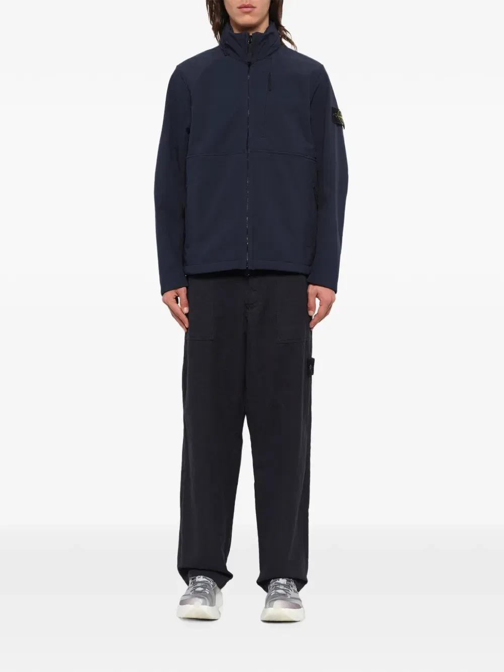 Куртка из ткани софтшел Stone Island, синий — фото 2