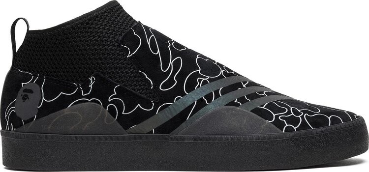 

Кроссовки Adidas A Bathing Ape x 3ST.002 'Core Black', черный