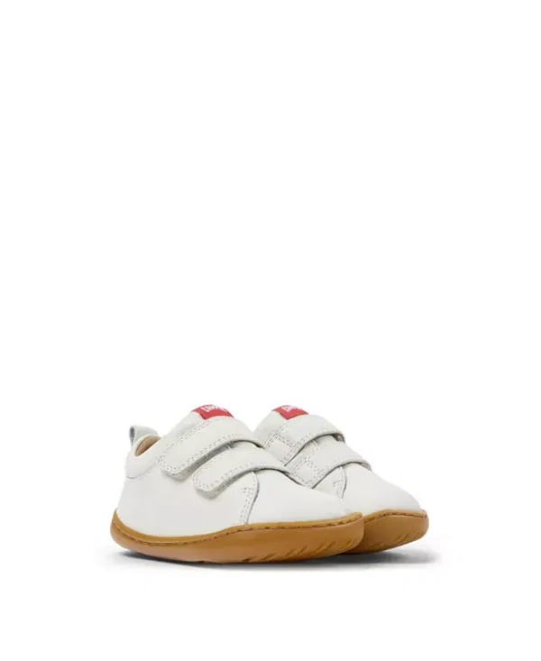 Детские кроссовки для девочек кожаные Peu Cami Leather Sneakers Camper, White Natural