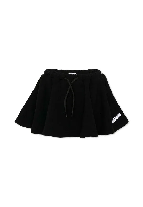 Юбка хлопковая Gonna Msgm black, черный