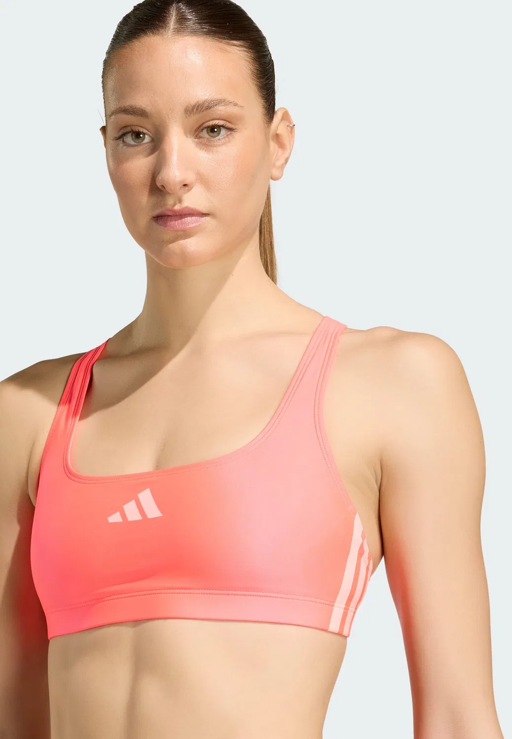 Спортивное бикини-бралетт Adidas Performance малинового цвета — фото 4