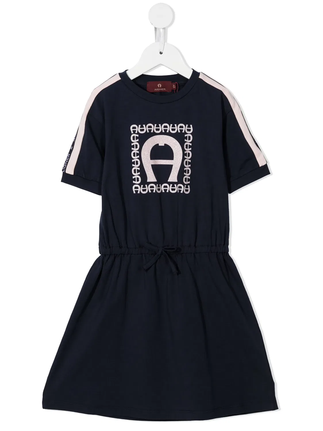 Платье с логотипом Aigner Kids, синий