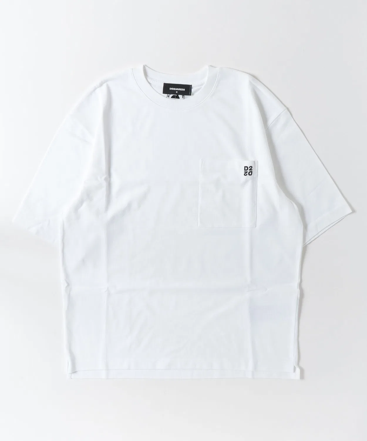 Мужская футболка свободного кроя с принтом Twin Pack Loose Fit Tee DSQUARED2, White/Black — фото 2