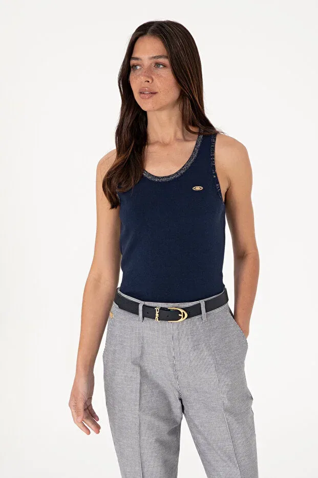 Женская футболка без рукавов U.S. Polo Assn., Navy Blue — фото 3