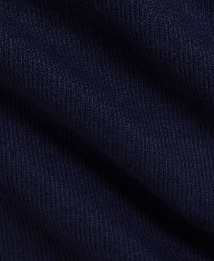 Свитер с воротником-стойкой и четверть-застежкой Estate-Rib Polo Ralph Lauren, Navy — фото 3