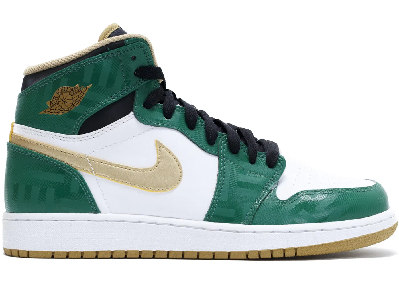 Детские кроссовки Lifestyle Jordan 1 Retro High Jordan, Clover/Metallic Gold-White-Black