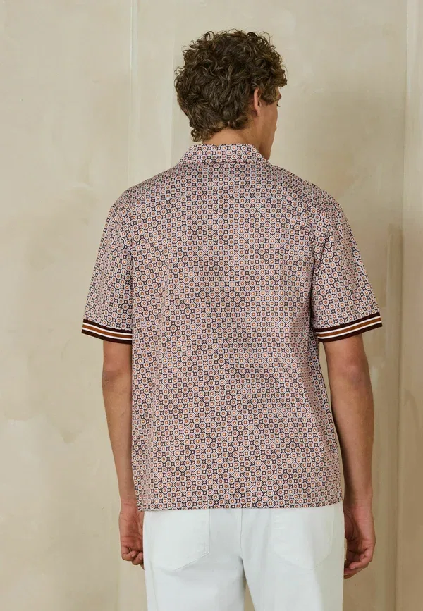 Рубашка хлопковая с принтом Shirt Next, коричневый — фото 2