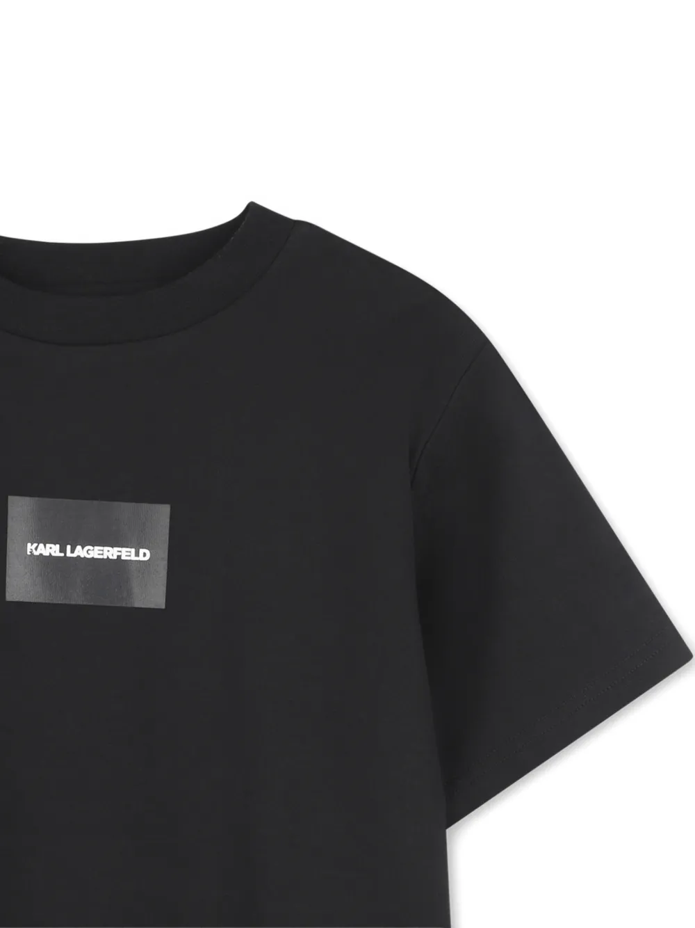 Футболка с принтом Karl Lagerfeld Kids, черный — фото 3