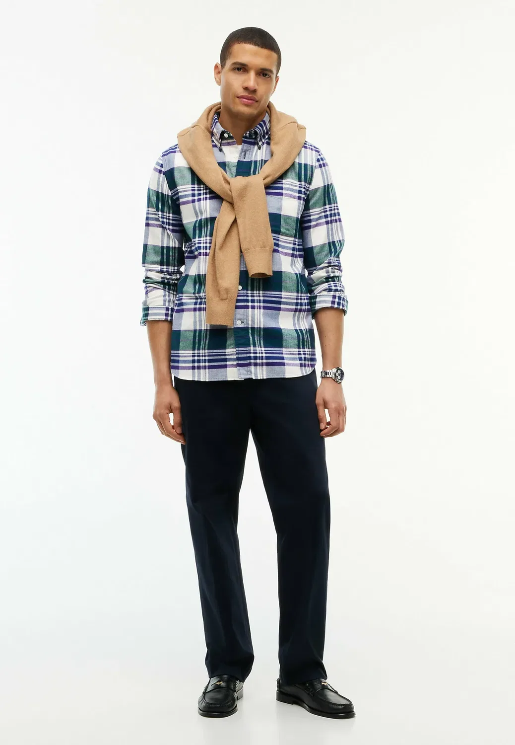 Рубашка Hero flannel tartn chck rf shirt - shirt Tommy Hilfiger, Ornamental Green Check — фото 2