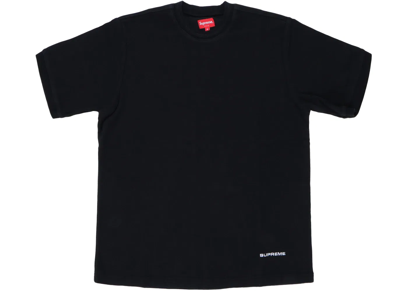 Мужская футболка с воротником-петлей Supreme Ringer, Black
