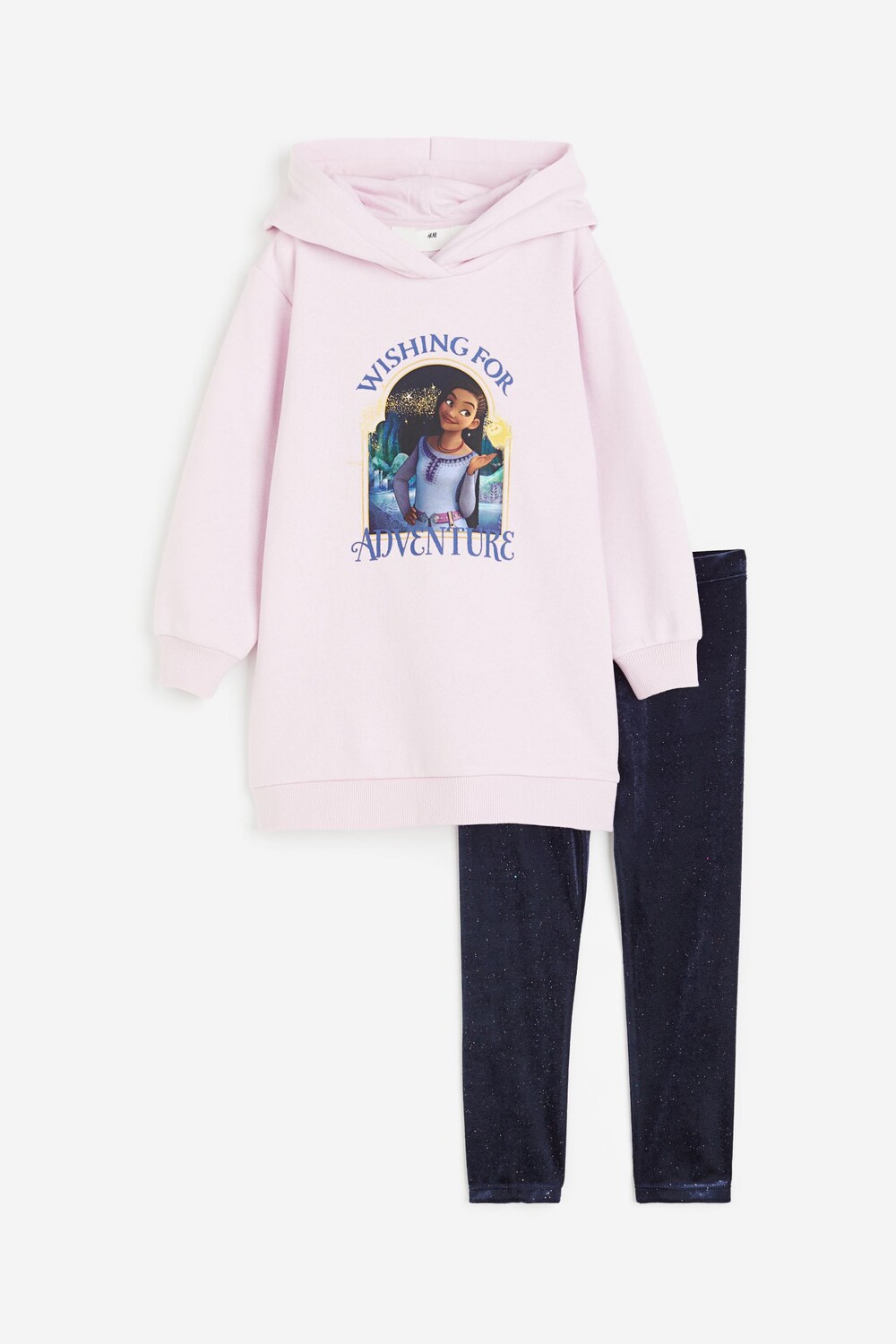 

Комплект одежды H&M Disney Wish Printed, 2 предмета, светло-розовый/темно-синий