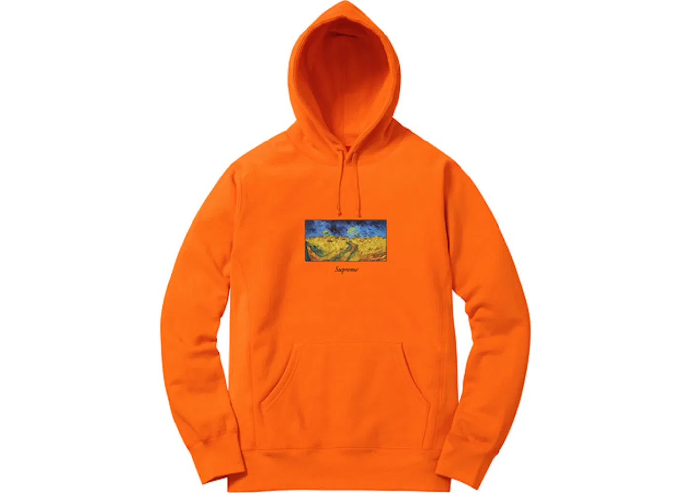 Мужская худи с капюшоном Supreme Sweatshirt, Orange