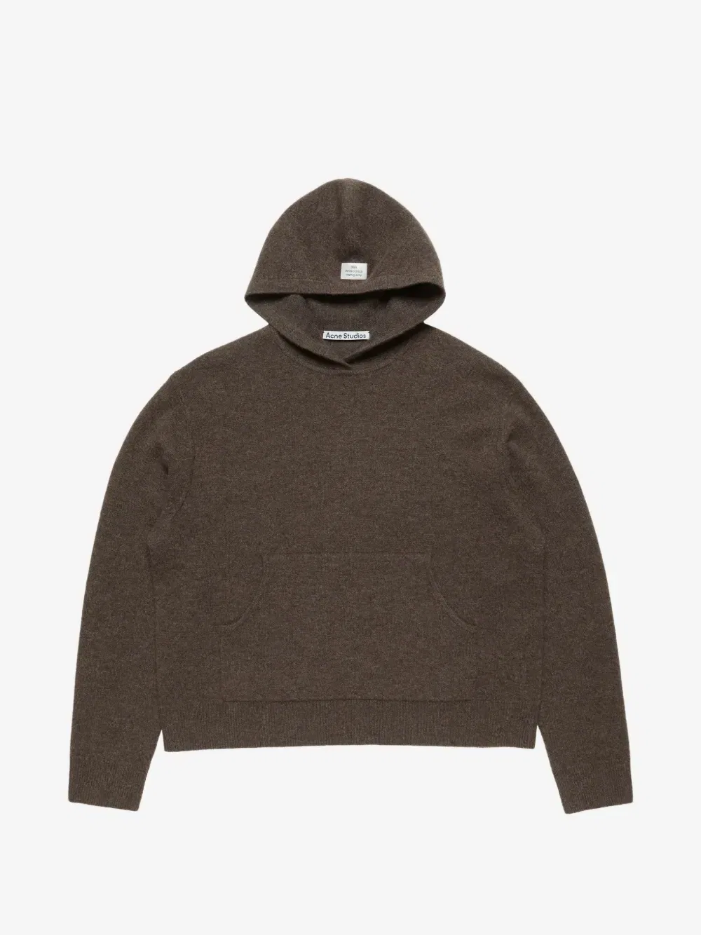 Худи из смесового кашемира Acne Studios, коричневый