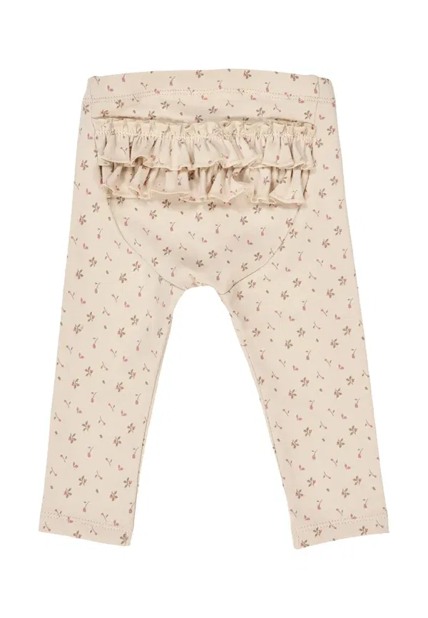 Леггинсы с цветочным принтом Bekleidung Musli By Green Cotton, Oak Nostalgia Rose Beige, бежевый — фото 2
