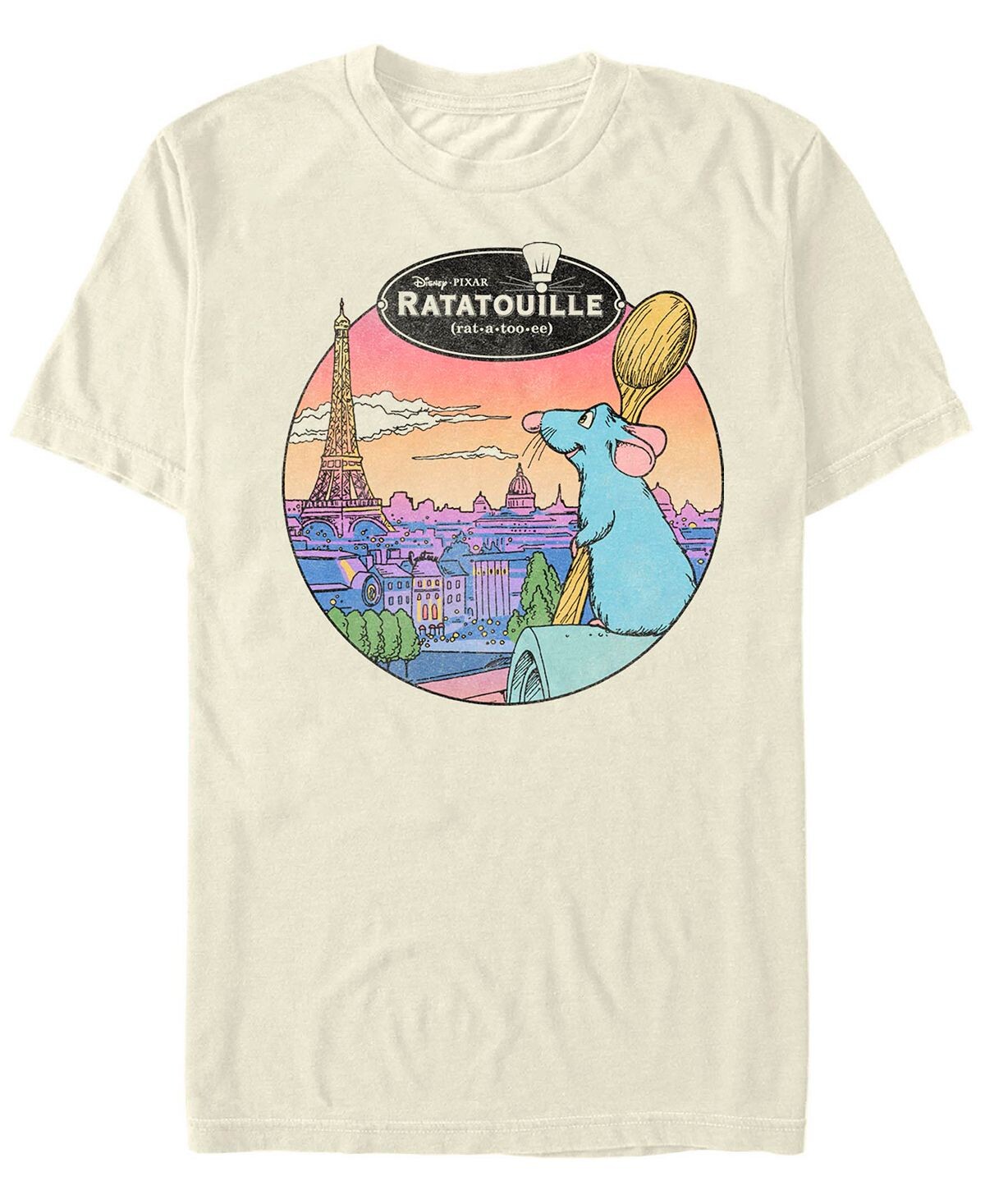 

Мужская футболка ratatouille le rat parisian с коротким рукавом Fifth Sun, кремовый, Бежевый, Мужская футболка ratatouille le rat parisian с коротким рукавом Fifth Sun, кремовый