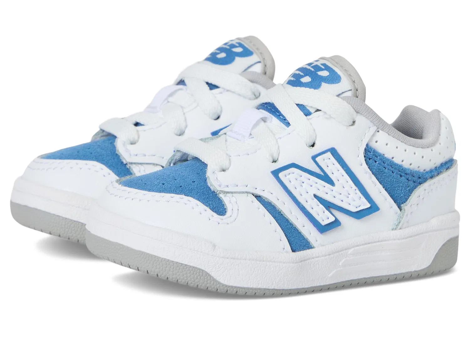 Детские кроссовки для мальчиков шнурующиеся 480 V1 New Balance, White Sea Stone